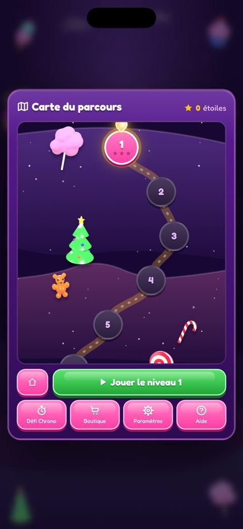 3D Crush Chrono — Carte des niveaux