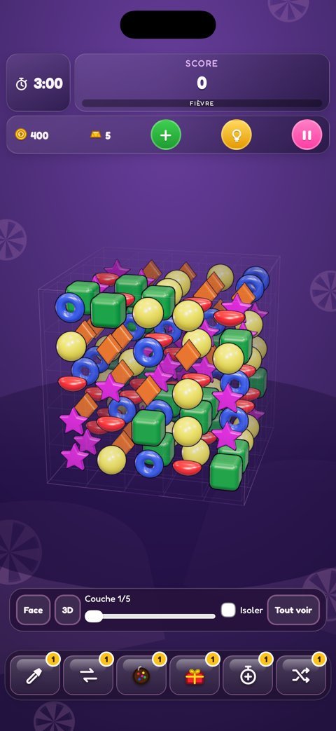 3D Crush Chrono — Défi Chrono